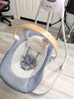 Ingenuity Simple Comfort Compact Swing With Wood Toy Bar - Chambray