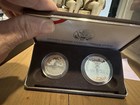 1989 S Congressional Commemorative 2 Coin Proof Set Silver Dollar   Clad Half