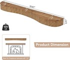 70 87   Solid Wood Fireplace Mantel Floating Display Shelf For Wall living Room