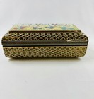 Vintage Persian Khatam Inlaid Jewelry Trinket Box Hunting Scene Perfect From Uk