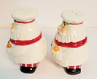 Vintage Santa Claus Salt   Pepper Shakers Ceramic Christmas Xmas Collectable