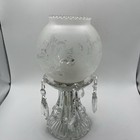 Vintage Michelotti Lamp Lead Free Crystal Clear Frosted Hanging Beads 9x5   