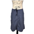 Mountain Hardwear Hiking Skirt Gray Nylon Zip Pockets Size 10 Granola Girl