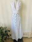 Vintage Givenchy 1970   s Full Length Skirt With Seagulls Made In France Xs