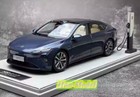 New Energy 1 18 Nio Et7 Electric Vehicle Alloy Diecast Car Model Gift Blue green