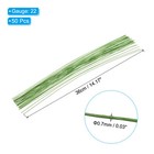 22 Gauge 14  Floral Stem Wire  50 Pcs Paper Wrapped Flower Stem  Light Green