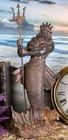 Greek God Of The Seas Tremors Merman Poseidon With Trident Statue Neptune Decor