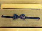 Boys Black   Blue Galaxy Adjustable Bow Tie