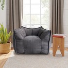 Bean Bag Chair For Adult Corduroy Bean Bag Sofa W  Thick Filler For Dorm Reading