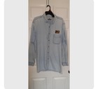 Rolling Stones Men s Denim Shirt Xl Blue Long Sleeve No Security Tour 1999  Worn