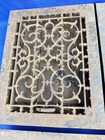 4 Matching C1885 Floor Grates  Fleur De Lis  Working  Case 12 x9   Frame 14 x11 