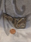 Antique Brass Vesta Matchsafe Match Holder Case Repousse Flip Top 