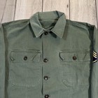 Vintage 1950s Us Army Og-107 Utility Shirt Men   s Small 13 Star Buttons
