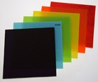 6 Pieces 3  X 3  Opaque Rainbow Colors Bullseye 3mm Thick Glass 90 Coe