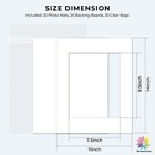 11x14 Picture Mats Clear Bags Backing Boards Acid Free 4-ply For 8x10 Photos