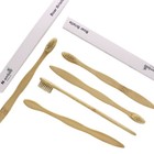 Bamboo Toothbrush Boar Bristles 100  Biodegradable And Natural 8 Pieces Of One P