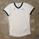 Nike Court Shirt Mens Small White Rafa Nadal Dri-fit Advantage Challenger Cv2802