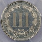 1866 Proof Three Cent Nickel - Pcgs Pr 66 Cam