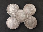 Lot Of 5 1878-1893 Cc Morgan Silver Dollars -mixed Dates
