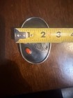 Sterling Silver Oval Eagle Western Belt Buckle Red Stone Accents Fits 1 5in
