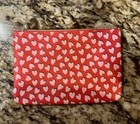 Ipsy Makeup Bag Red With Pink Hearts