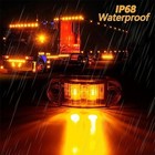 10pcs Amber Oval Led Side Clearance Marker Lights 2 5  For Car Truck Trailer 6