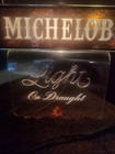 Vintage 1970 s-80 s Anheuser-busch Michelob Light Beer On Draught Light Works