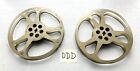 2 - 16mm  400   Empty  Metal  Film  Reels  Goldberg Bros  Relflex    Gold   Nice