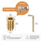 3 8-16 X 25mm Threaded Inserts For Wood Hex Drive Wood Nut Inserts Exceptiona