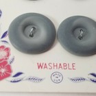 Vintage Lansing Two Hole Button New Old Stock Gray Embossed Circle Lot Of 4