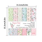 Decorative Craft Paper 24pcs set Aesthetic Paper Sheets Scrapbook Paper Material