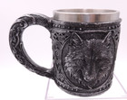 Wolf Coffee Mug Drinking Tankard Medieval Inspired Cup Man Gift Mythical Fantasy