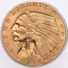 1926  2 5 Pcgs Ms64 Rattler Ogh Gold Quarter Eagle Indian Old Green Holder