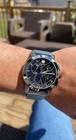 Movado Vizio Men s Quartz Chronograph Date Carbon Dial Silver Mesh Watch