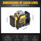 Dewalt Dw089lg 12v Green Line 3 X 360 Laser Level Machine Complete Set With Bag