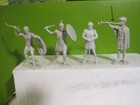 Vintage Marx Ben Hur Playset Roman Tan Gray Cream Plastic Knights Toy Soldiers