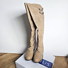 Nib Knee High Riding Boot  Taupe  beige  tan  Sz 10 Boho Equestrian Cottagecore 