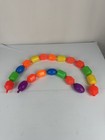 Vintage Lot Of 20 Fisher Price Snap Lock Plastic Baby Toy Beads Preschool Play 5