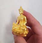 6cm Tibet Gilding Medicine Buddha Copper Statue