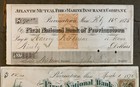 3 Antique Provincetown Mass  Bank Check Signed Joshua Paine 1875 Nickerson Dyer