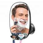 Fogless Suction Shower Mirror For Shaving - Anti-fog Acrylic  360   Swivel  Easy