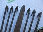 Antique Eel Spear  6 Prongs      Marked-h d fareham   Nice And Solid