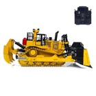 1 14 Hydraulic Rc Bulldozer D11t Metal Remote Control Dozers Smoke Lights Sounds