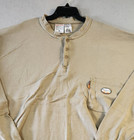 Rasco Fr Shirt Mens 8xl Beige Henley Flame Resistant Work Long Sleeves 2112 Hrc2