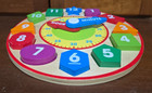 Melissa   Doug Wood Shape Sorting Clock Block Puzzle - Educational Toy