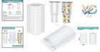 60pcs 8x12 Inch White Shrink Wrap Sleeves For Tumblers Mugs Cups Diy