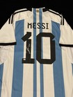 Lionel Messi Signed Argentina Pro Style Soccer Jersey Coa