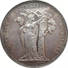 Austria 1868 Shooting Festival Silver Thaler Medal Unc Very Rare Germany