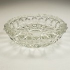 Sunflower Crystal Glass Ashtray Round 5 5 Inches No Cracks Or Chips 
