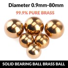 Solid Industrial Bearing Ball Brass Ball Precision Pure Brass Ball Dia 0 9-80mm